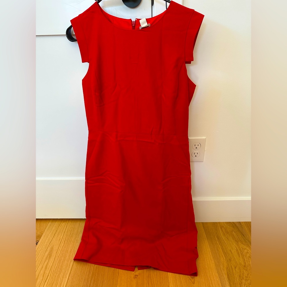JCrew Resume Dress in Red